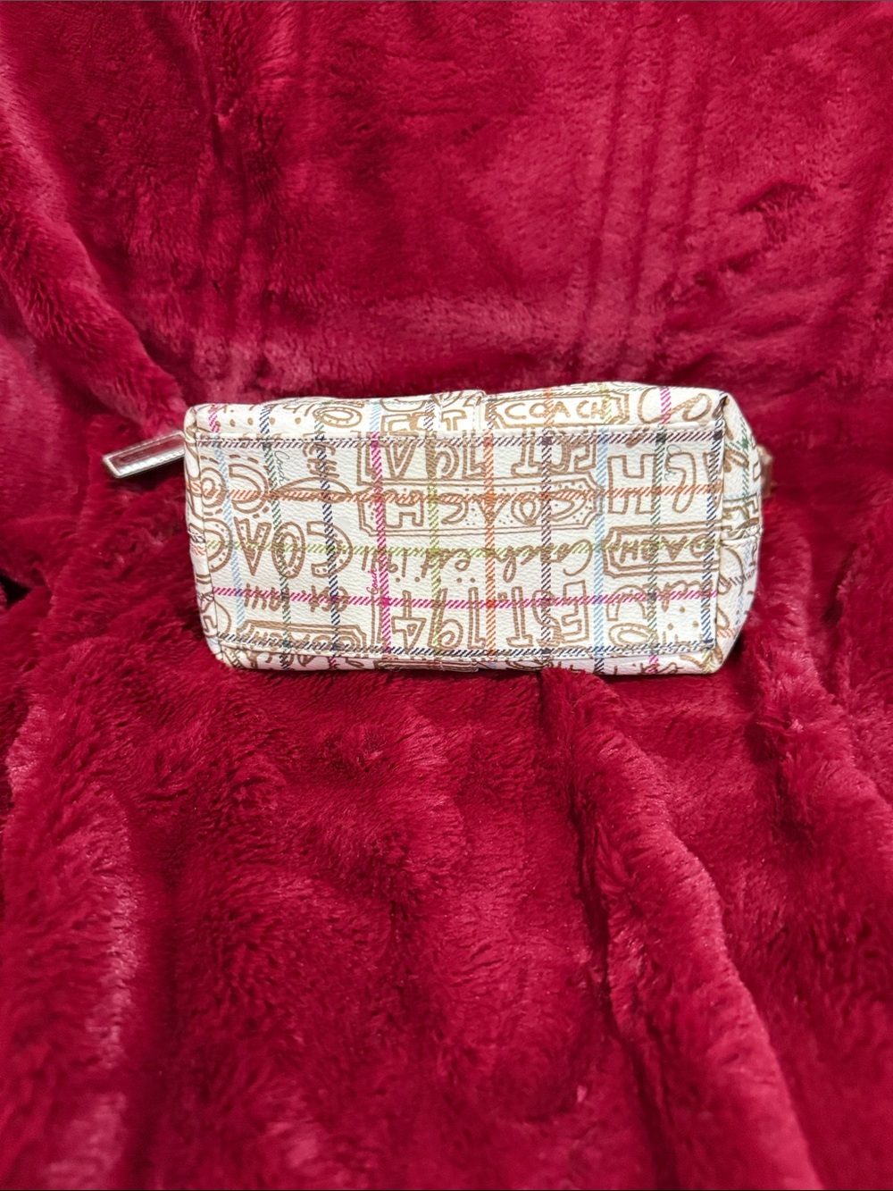 Coach Cream Multicolor Signature Canvas with Gold Hardware - Picture 2 of 4